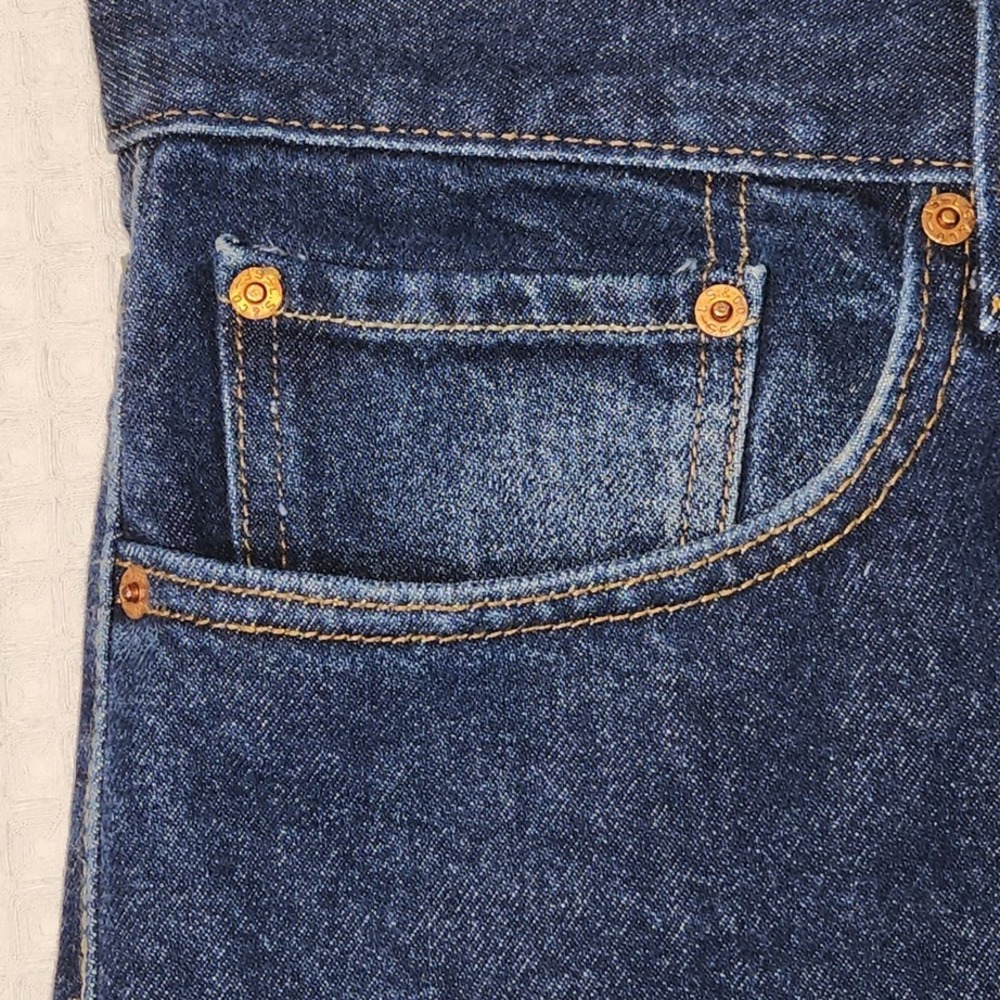 Vintage Levi's 505 Regular‎ Fit Jeans Men's W40 L30 Dark Wash Denim Pants - Picture 7 of 12